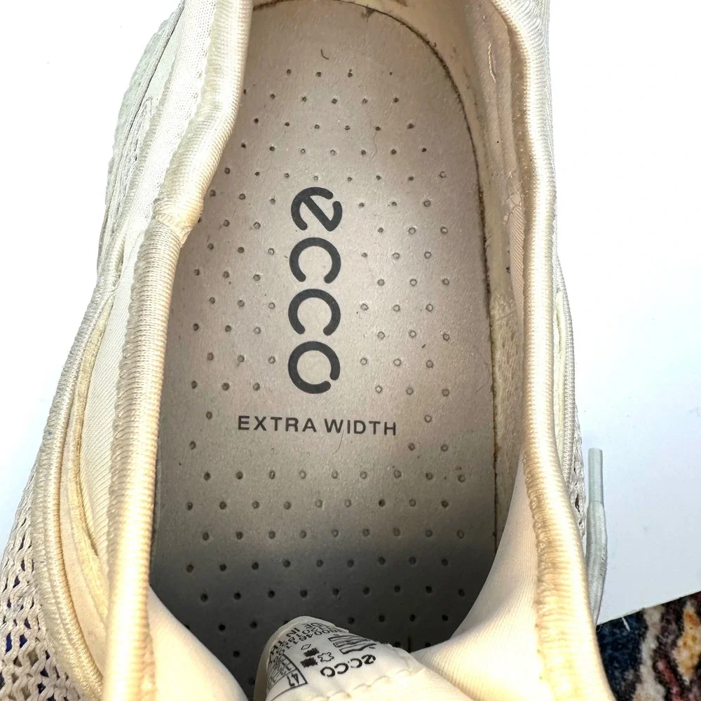 ECCO Biom 2.0 Breathru Mens Off White‎ Mesh Sneakers 800644 US 13 Extra Wide